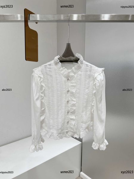 high-quality designer blouse hollow out embroidered shirt splicing design womens clothes size s-l solid white shirt new arrivals april12
high-quality designer blouse hollow out embroidered shirt splicing design womens clothes size s-l solid white shirt new arrivals april12