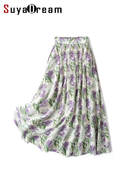skirts suyadream long pleated skirt for woman 100%real silk floral printed elastic waist chiffon skirts spring summer bottoms 230414, Black
skirts suyadream long pleated skirt for woman 100%real silk floral printed elastic waist chiffon skirts spring summer bottoms 230414, Black