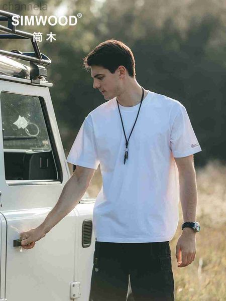 men's t-shirts simwood 2023 summer new 250g 100% cotton fabric t-shirt men solid color drop sleeve loose tshirts oversize, White;black
men's t-shirts simwood 2023 summer new 250g 100% cotton fabric t-shirt men solid color drop sleeve loose tshirts oversize, White;black