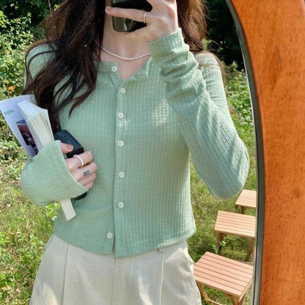 korean style waffle pattern sweater knitted cardigan autumn gentle temperament, White;black
korean style waffle pattern sweater knitted cardigan autumn gentle temperament, White;black