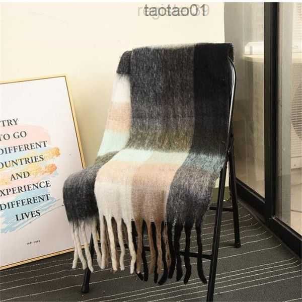 scarf women's winter ac double-sided rainbow plaid shawl long seahorse hair color contrast men's same tassel 15junj3vx, Blue;gray
scarf women's winter ac double-sided rainbow plaid shawl long seahorse hair color contrast men's same tassel 15junj3vx, Blue;gray