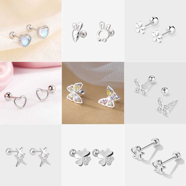 stud korean 925 silver needles tragus piercing helix studs earrings for women 2pc butterfly heart trendy ear piercing body jewelry p230411, Golden;silver
stud korean 925 silver needles tragus piercing helix studs earrings for women 2pc butterfly heart trendy ear piercing body jewelry p230411, Golden;silver