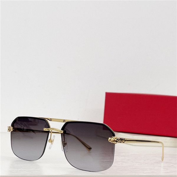 new fashion design square sunglasses 0337s rimless lens metal half frame simple and popular style versatile outdoor uv400 protection glasses, White;black
new fashion design square sunglasses 0337s rimless lens metal half frame simple and popular style versatile outdoor uv400 protection glasses, White;black