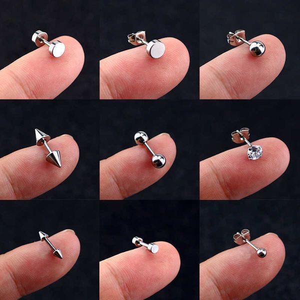 stud 1pcs gem stainless steel earring stud cartilage tragus bar helix upper ear stud charm eardrop women fashion jewelry p230411, Golden;silver
stud 1pcs gem stainless steel earring stud cartilage tragus bar helix upper ear stud charm eardrop women fashion jewelry p230411, Golden;silver