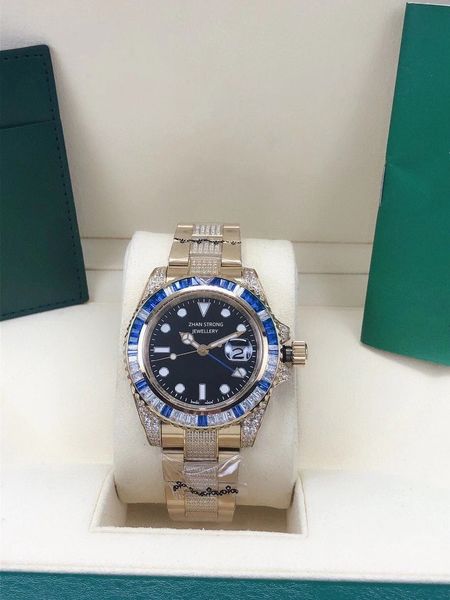 blue diamond bezel fashion men's watch 41mm automatic mechanical movement designer watchs gold stainless steel strap waterproof sports, Slivery;golden
blue diamond bezel fashion men's watch 41mm automatic mechanical movement designer watchs gold stainless steel strap waterproof sports, Slivery;golden