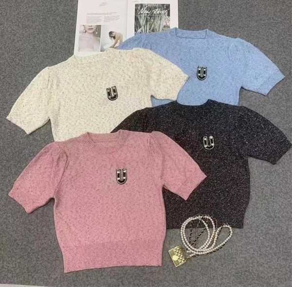 fashion t-shirts luxury letters drill embroidery thread round neck pullover tee bubble short sleeve soft breathable fabric knitted women cl, White
fashion t-shirts luxury letters drill embroidery thread round neck pullover tee bubble short sleeve soft breathable fabric knitted women cl, White