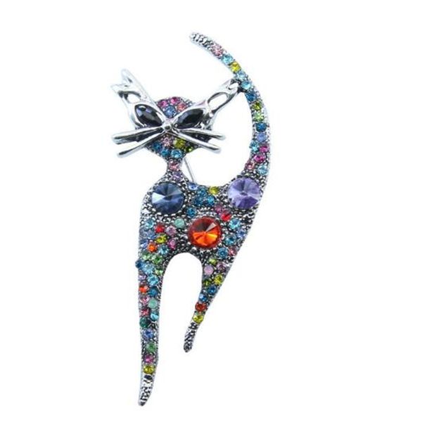 pins brooches from europe and america vintage cute cat animal breast pin exquisite diamond collar pin ae674, Gray
pins brooches from europe and america vintage cute cat animal breast pin exquisite diamond collar pin ae674, Gray