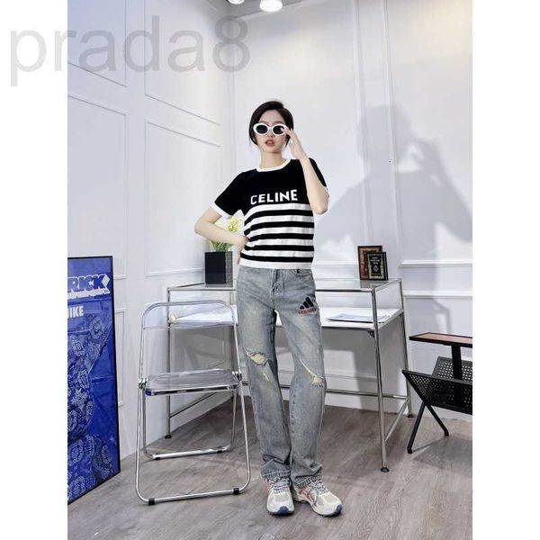 women's hoodies & sweatshirts designer 23 spring/summer new casual lazy letter printing slim knitted short sleeve t-shirt x76z, Black
women's hoodies & sweatshirts designer 23 spring/summer new casual lazy letter printing slim knitted short sleeve t-shirt x76z, Black