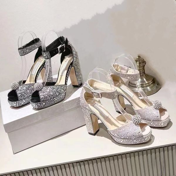 elegant bridal wedding dress shoes lady crystal sandals leather luxury brands high heelswhite sandals women walking with box 35-40 size11cm, Black
elegant bridal wedding dress shoes lady crystal sandals leather luxury brands high heelswhite sandals women walking with box 35-40 size11cm, Black