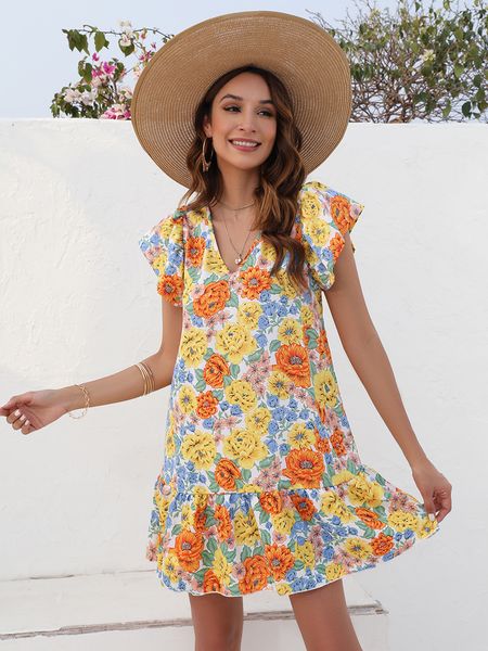 casual dresses finjani womens floral print ruffle hem loose summer bohemian vneck elegant party 230414, Black;gray
casual dresses finjani womens floral print ruffle hem loose summer bohemian vneck elegant party 230414, Black;gray