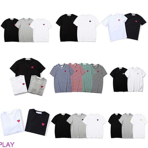 cdg fashion mens play t shirt designer red heart commes casual women s des badge garcons high quanlity ts cotton embroidery qx2c lkln, White;black
cdg fashion mens play t shirt designer red heart commes casual women s des badge garcons high quanlity ts cotton embroidery qx2c lkln, White;black