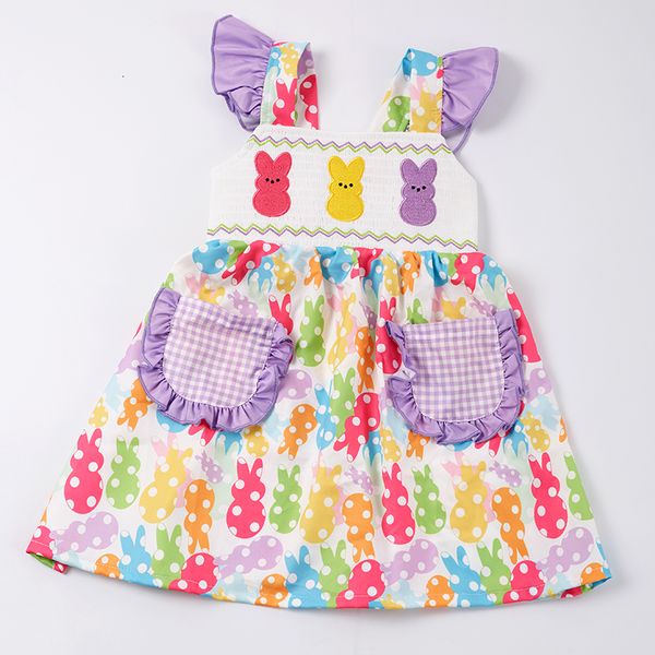 girl's dresses girlymax spring easter baby girls bunny embroidered smocked pink knee length short sleeve milk silk dress 230413, Red;yellow
girl's dresses girlymax spring easter baby girls bunny embroidered smocked pink knee length short sleeve milk silk dress 230413, Red;yellow