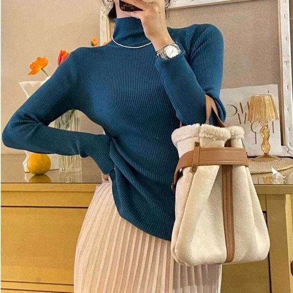 womens turtleneck sweater dehaired angora covering yarn knitwear autumn and, White;black
womens turtleneck sweater dehaired angora covering yarn knitwear autumn and, White;black