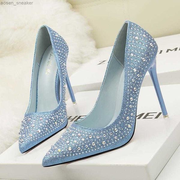 10cm elegant high heels stiletto pointed toe colorful diamond rhinestone ladies dress shoes wedding shoes women shoes 2023 new 0414, Black
10cm elegant high heels stiletto pointed toe colorful diamond rhinestone ladies dress shoes wedding shoes women shoes 2023 new 0414, Black