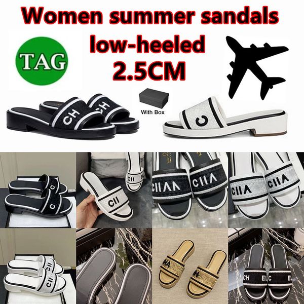 women designer sandals low-heeled channel sandals women sandals high slide sandal platform slipper chunky 2 .5cm heel height shoes summer em, Black
women designer sandals low-heeled channel sandals women sandals high slide sandal platform slipper chunky 2 .5cm heel height shoes summer em, Black