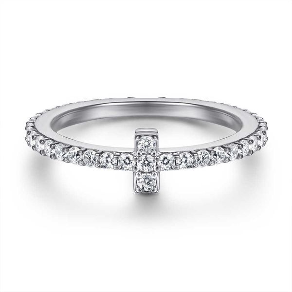 high version jewelry tiffay 925 sterling silver ring women's japanese and korean simple t-shaped full diamond cross forefinger
high version jewelry tiffay 925 sterling silver ring women's japanese and korean simple t-shaped full diamond cross forefinger