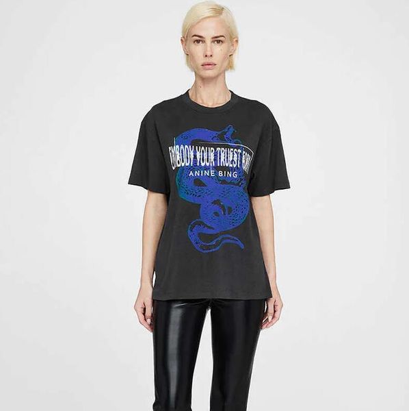 23ss new women's t-shirt anine bing niche pullover round neck snake letter print stir-fried snowflake washed tee women short-sleeved t-, White
23ss new women's t-shirt anine bing niche pullover round neck snake letter print stir-fried snowflake washed tee women short-sleeved t-, White