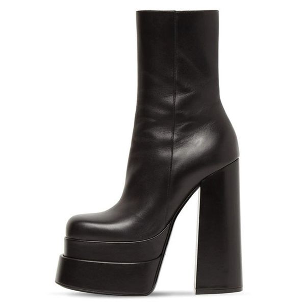 boots genuine leather ankle for women high heel platform demonia shoes zipper side woman chelsea winter botas mujer 230414, Black
boots genuine leather ankle for women high heel platform demonia shoes zipper side woman chelsea winter botas mujer 230414, Black