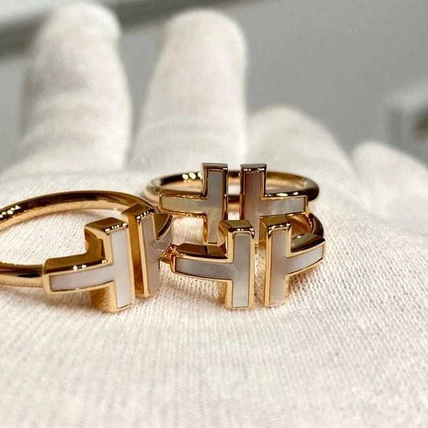 high version s925 silver double t white fritillaria ring with diamonds 18 rose gold open diamond couple gift with packaging 56r4
high version s925 silver double t white fritillaria ring with diamonds 18 rose gold open diamond couple gift with packaging 56r4