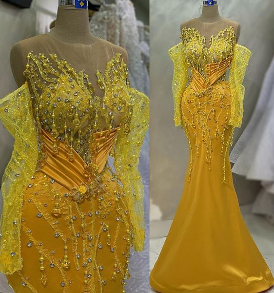2023 april aso ebi yellow mermaid prom dress lace beaded crystals evening formal party second reception birthday engagement gowns dresses ro, Black
2023 april aso ebi yellow mermaid prom dress lace beaded crystals evening formal party second reception birthday engagement gowns dresses ro, Black