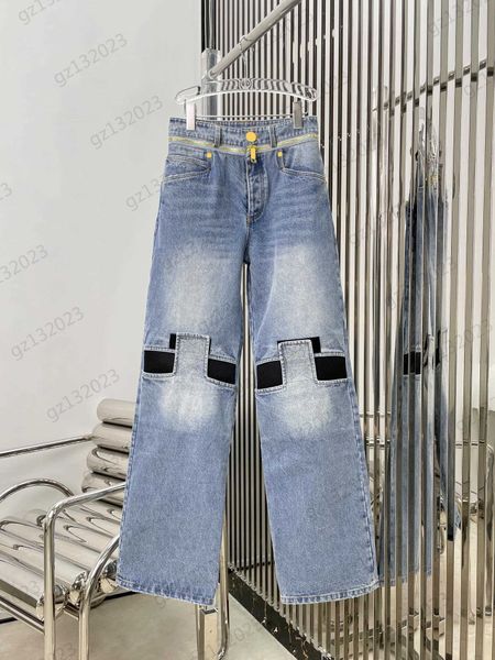 designer jeans metal zipper design detachable high-waisted denim trousers stitching mesh velcro decoration fashion brand trend pant jeans fo, Blue
designer jeans metal zipper design detachable high-waisted denim trousers stitching mesh velcro decoration fashion brand trend pant jeans fo, Blue