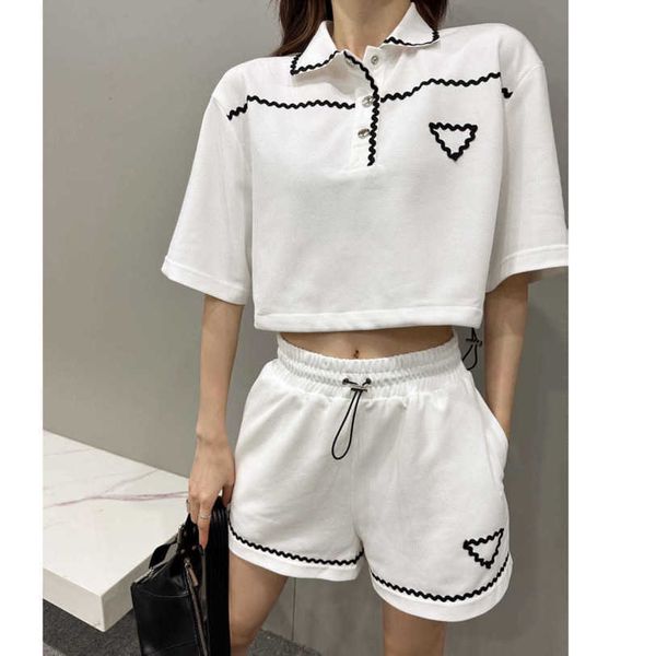 23ss womens tracksuits womens designer clothing fashion wavy ribbon drawstring belted short polo elastic waist casual shorts set women cloth, White
23ss womens tracksuits womens designer clothing fashion wavy ribbon drawstring belted short polo elastic waist casual shorts set women cloth, White