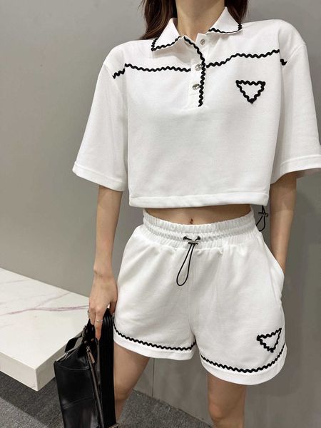 23ss womens tracksuits womens designer clothing fashion wavy ribbon drawstring belted short polo elastic waist casual shorts set women cloth, White
23ss womens tracksuits womens designer clothing fashion wavy ribbon drawstring belted short polo elastic waist casual shorts set women cloth, White