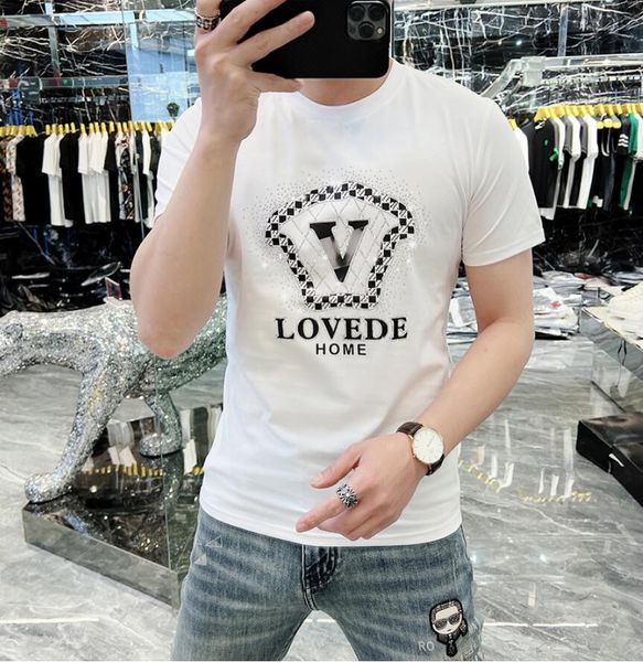 men's t-shirts designer european station fashion brand 2023 new summer men's short sleeve t-shirt men's european american t-s, White;black
men's t-shirts designer european station fashion brand 2023 new summer men's short sleeve t-shirt men's european american t-s, White;black