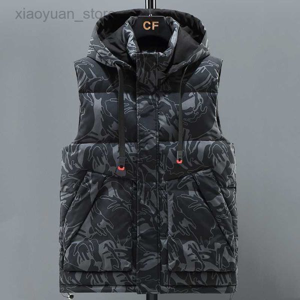 s jackets winter thick vests 2023 brand casual camouflage warm cotton padded sleeveless jacket men plus size waistcoat hooded -6xl, Black;brown
s jackets winter thick vests 2023 brand casual camouflage warm cotton padded sleeveless jacket men plus size waistcoat hooded -6xl, Black;brown