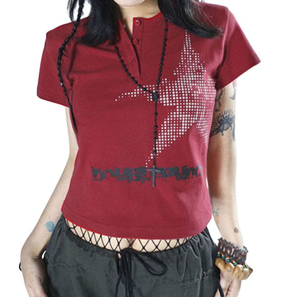 women's t shirt women y2k clothes crop summer 2023 t shirts vintage aesthetic short sleeve tees female clothing young girls streetwear, White
women's t shirt women y2k clothes crop summer 2023 t shirts vintage aesthetic short sleeve tees female clothing young girls streetwear, White