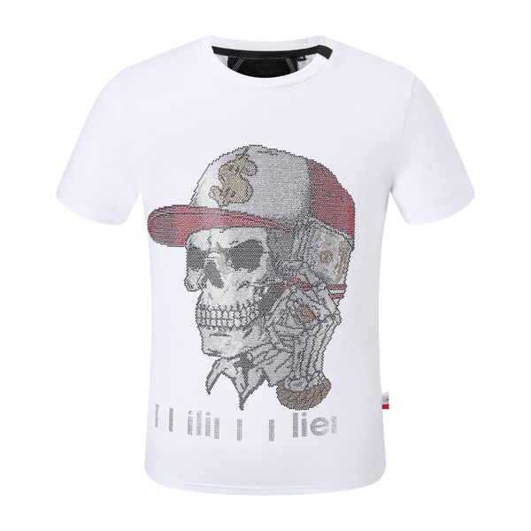 pp fashion men's designer slim fit t-shirt summer rhinestone short sleeve round neck shirt tee skulls print streetwear collar polos m-, White;black
pp fashion men's designer slim fit t-shirt summer rhinestone short sleeve round neck shirt tee skulls print streetwear collar polos m-, White;black