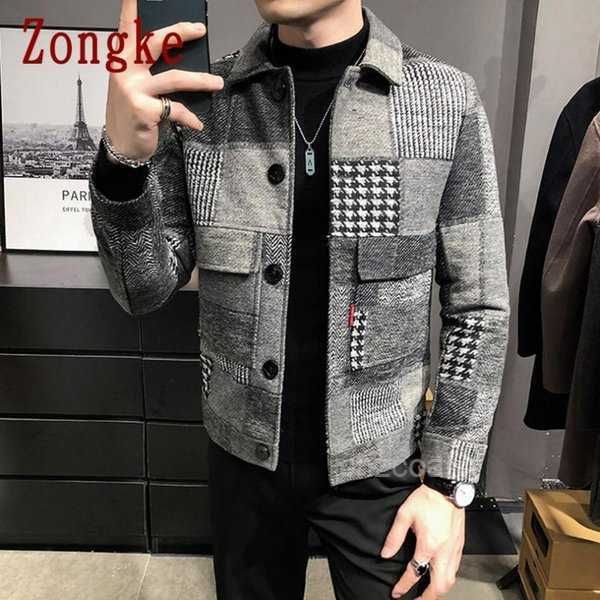 mens jackets zongke woolen plaid bomber jacket japanese streetwear men winter coat m-3xl vihl, Black;brown
mens jackets zongke woolen plaid bomber jacket japanese streetwear men winter coat m-3xl vihl, Black;brown