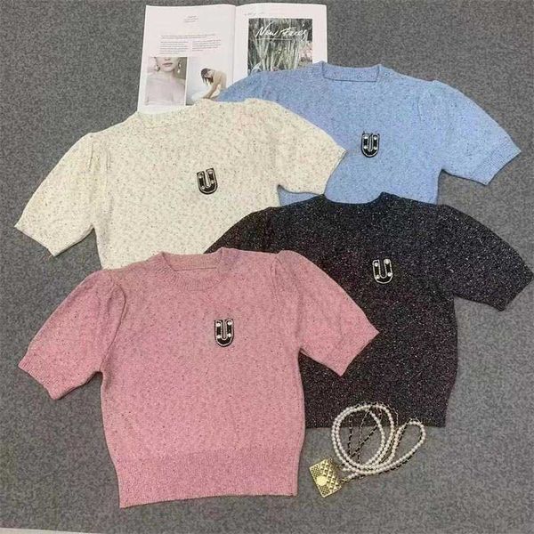fashion t-shirts luxury letters drill embroidery thread round neck pullover tee bubble short sleeve design soft breathable fabric knitted w, White
fashion t-shirts luxury letters drill embroidery thread round neck pullover tee bubble short sleeve design soft breathable fabric knitted w, White