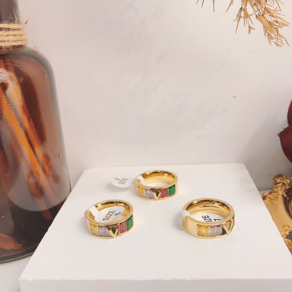 luxury jewelry designer rings multicolour band rings women love wedding supplies diamond 18k gold plated stainless steel ring fine finger ri, Silver
luxury jewelry designer rings multicolour band rings women love wedding supplies diamond 18k gold plated stainless steel ring fine finger ri, Silver