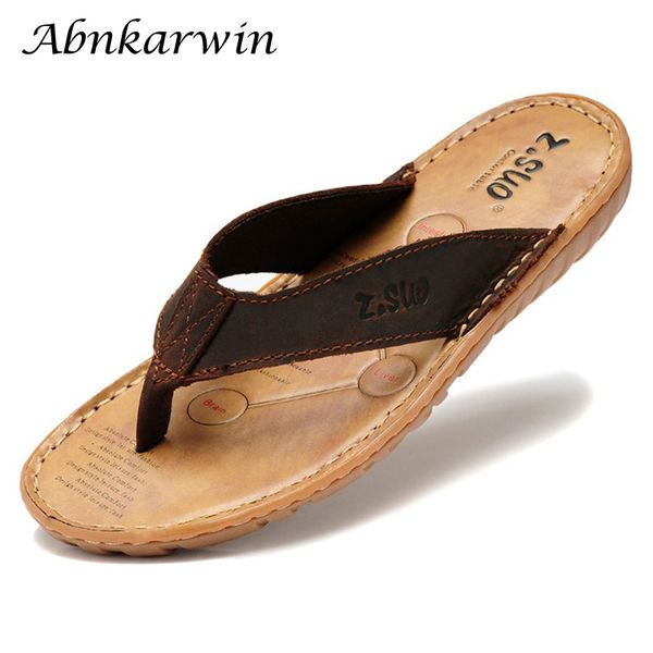 slippers brand summer men genuine leather flip flops beach outdoor flop sandals flat light slipper chanclas hombre piel 230328, Black
slippers brand summer men genuine leather flip flops beach outdoor flop sandals flat light slipper chanclas hombre piel 230328, Black