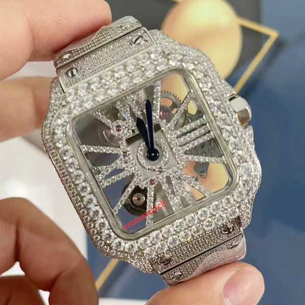 2023 new version skeleton watch cz diamonds watches luxury square case silver quartz movement men luxury full zirconia iced out sapphire wat, Slivery;brown
2023 new version skeleton watch cz diamonds watches luxury square case silver quartz movement men luxury full zirconia iced out sapphire wat, Slivery;brown
