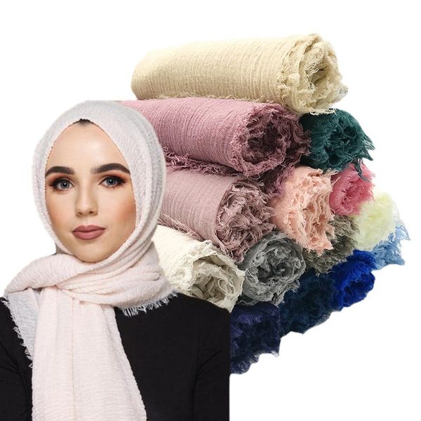 scarf men women wraps pure color cotton linen turban crinkle shawl scarves headband short tassela detachable shawl 95*180cm, Blue;gray
scarf men women wraps pure color cotton linen turban crinkle shawl scarves headband short tassela detachable shawl 95*180cm, Blue;gray