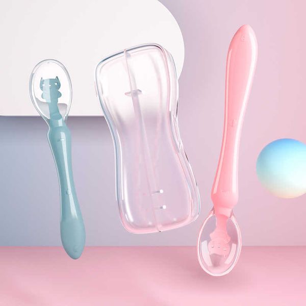 cups dishes utensils silicone baby spoon with storage box temperature sensing spoon infant feeding tool newborn training utensils kids table
cups dishes utensils silicone baby spoon with storage box temperature sensing spoon infant feeding tool newborn training utensils kids table