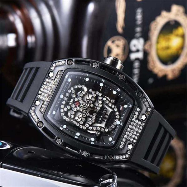 luxury watches richa milles watch hollowedout ghost head with diamond fully automatic high grade handsome barrel shaped fashion men personal, Slivery;black
luxury watches richa milles watch hollowedout ghost head with diamond fully automatic high grade handsome barrel shaped fashion men personal, Slivery;black