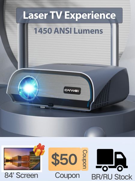 Projectors 4k 1450 ANSI Lumens Projector with lAseR Experience Smart TV Home Theater Cinema Outdoor Movie Full HD 1080P 230414
Projectors 4k 1450 ANSI Lumens Projector with lAseR Experience Smart TV Home Theater Cinema Outdoor Movie Full HD 1080P 230414