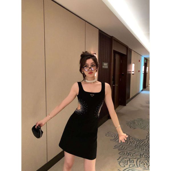 Casual Fashion Women Tank Dress Non-sleeve Diamond Decorative Design Dress Slim Fit Square Collar Korea Japan Style Lady Dress, Black
Casual Fashion Women Tank Dress Non-sleeve Diamond Decorative Design Dress Slim Fit Square Collar Korea Japan Style Lady Dress, Black