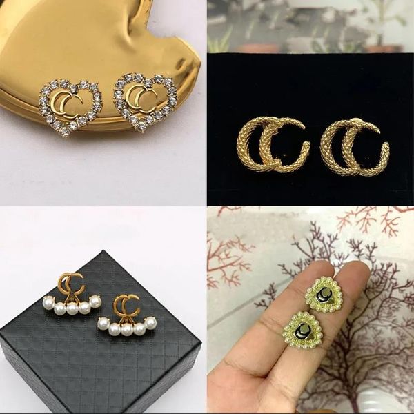 mixed style 18k gold plated luxury designers letters stud brand women geometric flower rhinestone pearl earring wedding party jewerlry, Golden;silver
mixed style 18k gold plated luxury designers letters stud brand women geometric flower rhinestone pearl earring wedding party jewerlry, Golden;silver