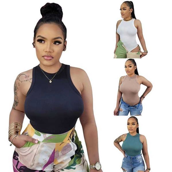 wholesale 2023 summer womens designer clothes casual tank ladies super bullet pit stripe fashion piece solid color versatile vest bodysuit, White
wholesale 2023 summer womens designer clothes casual tank ladies super bullet pit stripe fashion piece solid color versatile vest bodysuit, White