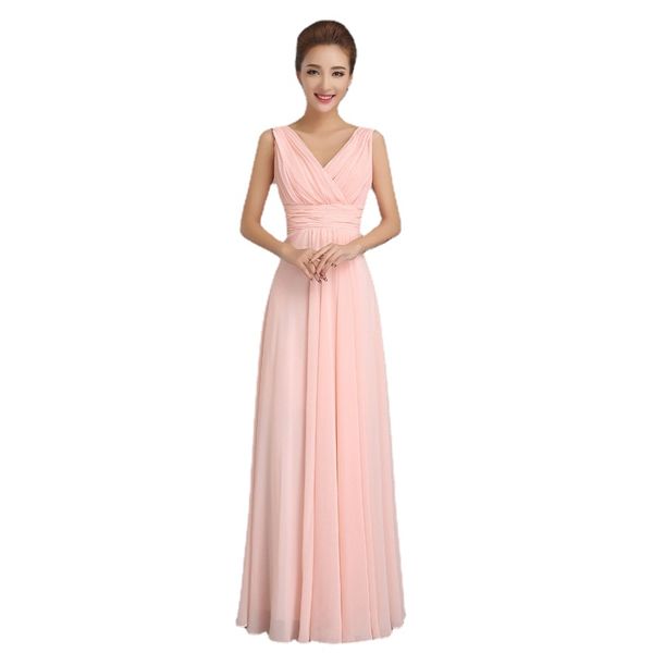6 styles pink chiffon bridesmaid dresses long graduation vestido floor length lace up back wedding guest dress can custom made, White;pink
6 styles pink chiffon bridesmaid dresses long graduation vestido floor length lace up back wedding guest dress can custom made, White;pink
