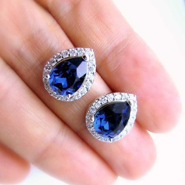 stud caoshi chic simple low-key ear stud female temperament jewelry for anniversary party dazzling blue crystal accessories for women p23041, Golden;silver
stud caoshi chic simple low-key ear stud female temperament jewelry for anniversary party dazzling blue crystal accessories for women p23041, Golden;silver