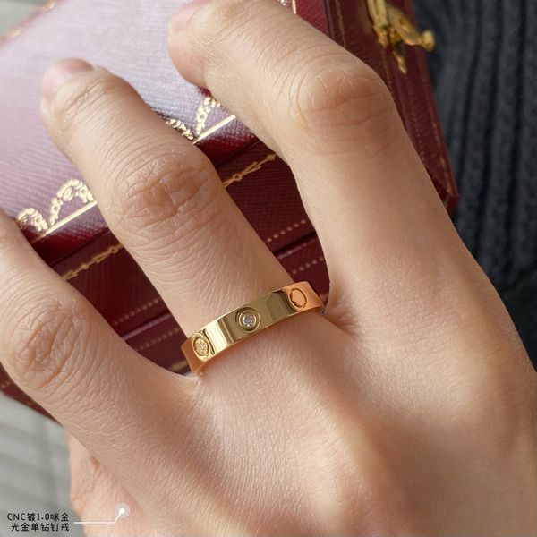Rose Gold Stainless Steel Crystal Wedding Ring Woman Jewelry Love Rings Men Promise Rings For Female Women Gift Engagement No Bag
Rose Gold Stainless Steel Crystal Wedding Ring Woman Jewelry Love Rings Men Promise Rings For Female Women Gift Engagement No Bag