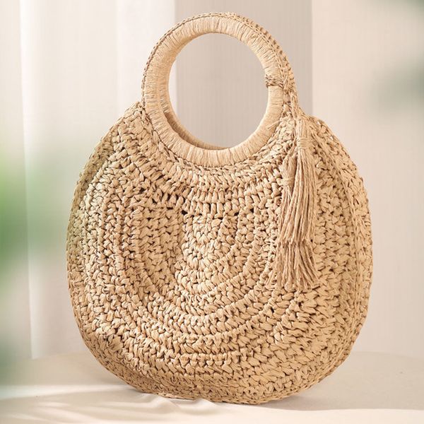 evening bags straw bag rattan woven round tassel handbag for women large capacity shoulder tote purse ladies holiday wood handle shopping ba
evening bags straw bag rattan woven round tassel handbag for women large capacity shoulder tote purse ladies holiday wood handle shopping ba