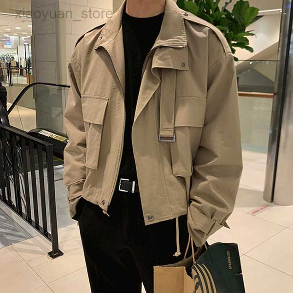 faux leather 2023 spring and autumn tooling men's korean style trendy handsome fake two-piece japanese retro casual jacket coat, Black
faux leather 2023 spring and autumn tooling men's korean style trendy handsome fake two-piece japanese retro casual jacket coat, Black