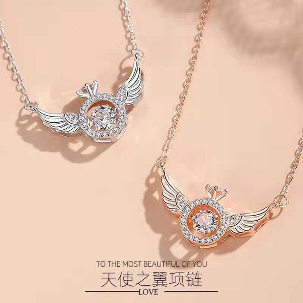 pendant necklaces strands strings angel smart necklace clavicle chain beating heart female minority design sense simple flying wings inlaid, Silver
pendant necklaces strands strings angel smart necklace clavicle chain beating heart female minority design sense simple flying wings inlaid, Silver