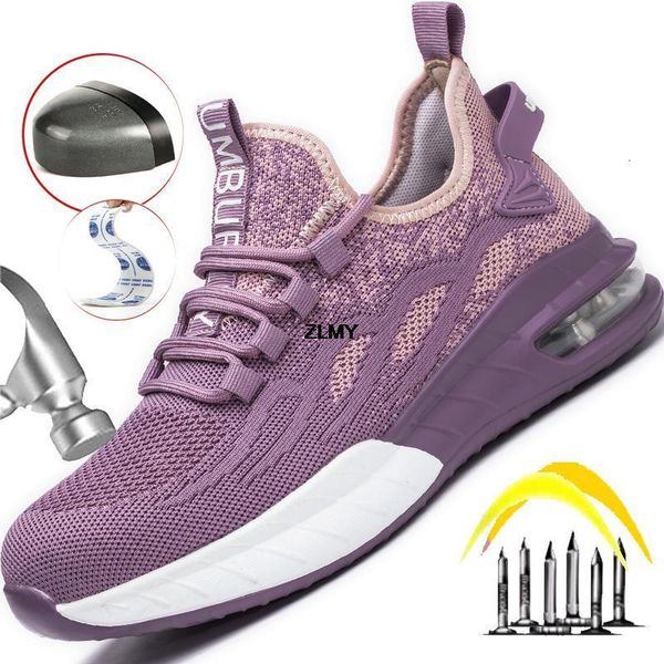 boot safety shoes steel toe sneakers woman breathable work female puncture proof light industrial 230414, Black
boot safety shoes steel toe sneakers woman breathable work female puncture proof light industrial 230414, Black